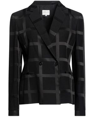 Armani Collezioni Blazer Acetate, Virgin Wool - Black