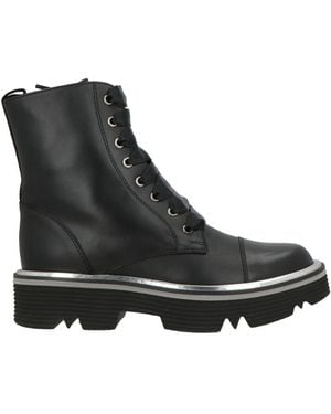 Pollini Botines De Caña Alta - Negro