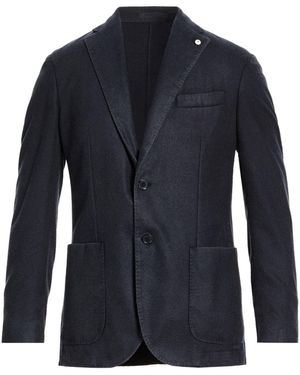 L.B.M. 1911 Blazer Virgin Wool, Polyamide, Cashmere - Blue