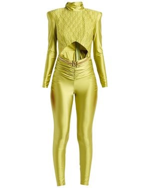 Elisabetta Franchi Jumpsuit Polyamide, Elastane - Yellow