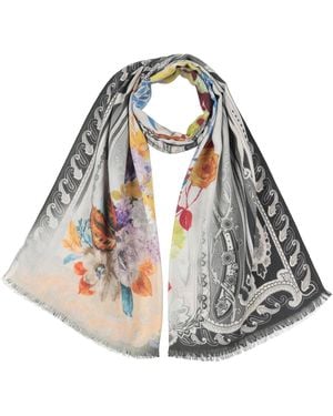 Etro Scarf Cashmere, Silk - White