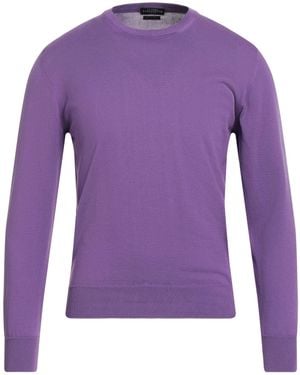 Ballantyne Jumper Cotton - Purple
