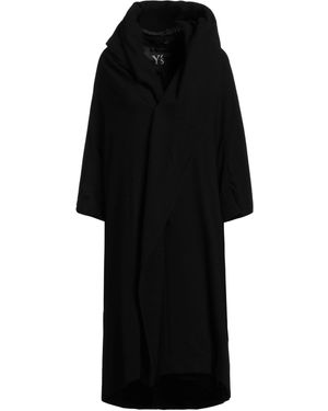 Y's Yohji Yamamoto Coat Wool, Nylon - Black