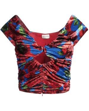 Magda Butrym Top Viscose, Nylon, Elastane - Red