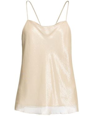 Marella Top Viscose, Metallic Fiber - Natural