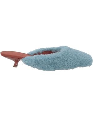 Charles Philip Pastel Mules & Clogs Leather - Blue
