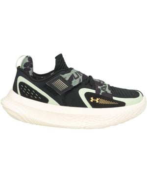 Under Armour Trainers Textile Fibres, Leather - Black