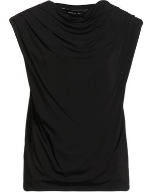FEDERICA TOSI Top Viscose, Elastane - Black