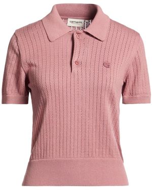 Carhartt Antique Rose Polo Shirt Cotton - Pink