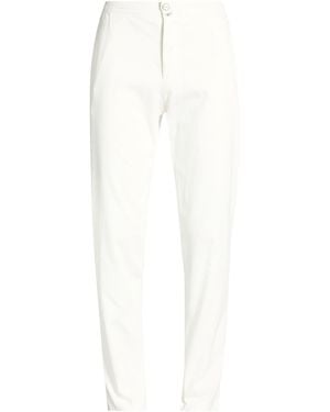 Kiton Trousers Cotton, Lyocell, Elastane - White
