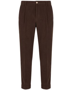 Daniele Alessandrini Trousers Polyester - Brown