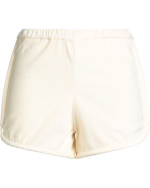 Jil Sander Ivory Shorts & Bermuda Shorts Cotton, Polyester - Natural