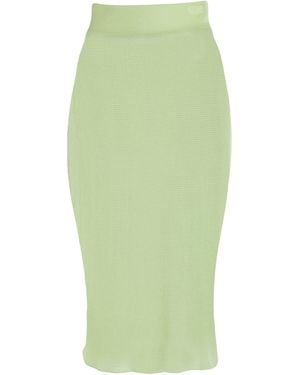 Low Classic Midi Skirt Rayon, Nylon - Green
