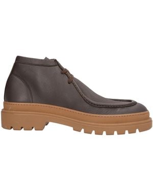 Fabi Dark Ankle Boots Leather - Brown