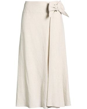 Eleventy Maxi Skirt Linen, Viscose, Polyester, Polyamide - Natural