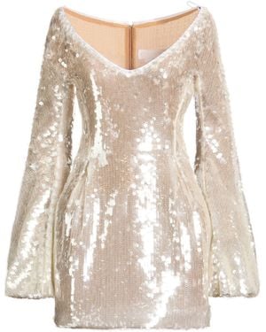 Genny Mini Dress Polyester, Polyamide, Metallic Polyester - Natural