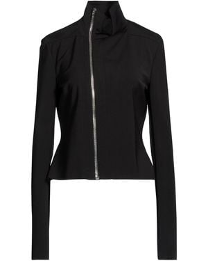 Rick Owens Jacket Cotton, Elastomultiester, Rubber - Black