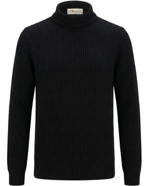Irish Crone Turtleneck Wool - Black