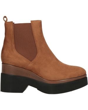 Lorenzo Mari Ankle Boots Textile Fibers - Brown