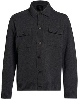 Roberto Collina Cardigan Merino Wool - Black