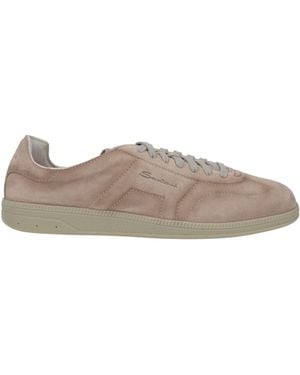 Santoni Trainers Leather - Grey