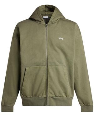 Obey Military Sweatshirt Cotton - Green