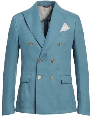 Daniele Alessandrini Daniele Alessandrini Sky Blazer Linen - Blue