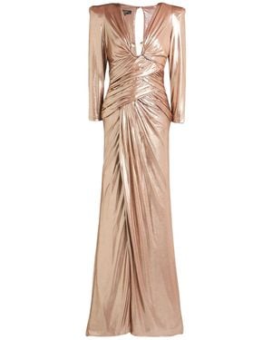 W Les Femmes By Babylon Maxi Dress Polyamide, Elastane - Natural