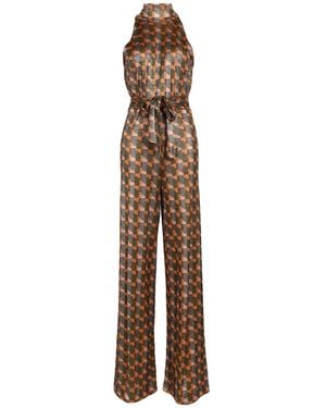 Siyu Jumpsuit Viscose, Polyamide, Polyester - Brown