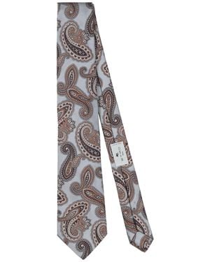 Etro Slate Ties & Bow Ties Silk - Gray