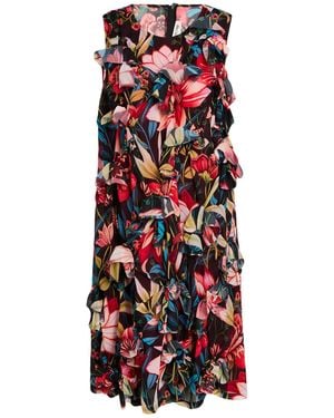 Comme des Garçons Vestido Midi - Rojo