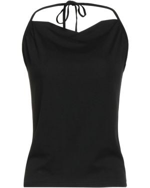 .., merci italia Top Viscose, Elastane - Black