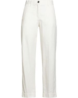 Massimo Alba Pants Cotton - White
