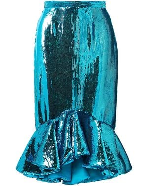 Rodarte Midi Skirt - Blue