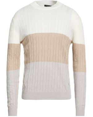 Tombolini Ivory Jumper Silk, Cotton - White