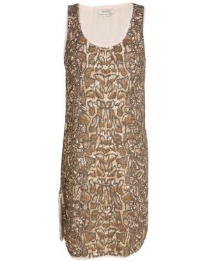 AllSaints Mini Dress Polyester - Natural