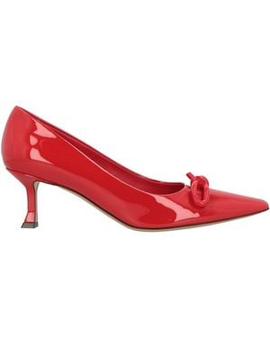 Ferragamo Court Shoes - Red