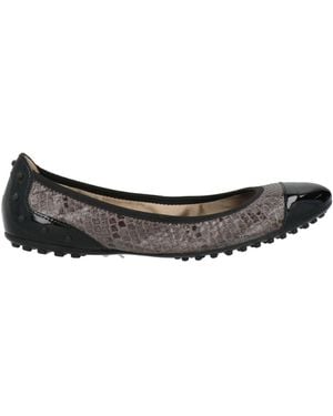 Tod's Ballet Flats Leather - Gray