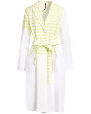 Pierantonio Gaspari Overcoat & Trench Coat Cotton, Polyamide, Elastane - White