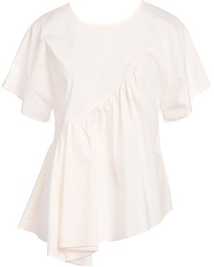 ALESSIA SANTI Ivory Top Cotton, Polyamide, Elastane - White