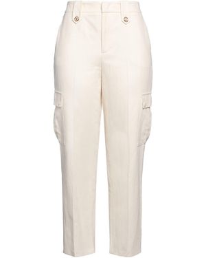 Twinset Trousers Cotton, Linen - White