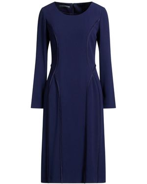 Alberta Ferretti Midi Dress Silk, Viscose - Blue