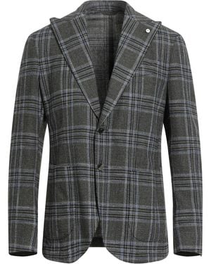 L.B.M. 1911 Blazer Wool, Cotton, Polyamide, Polyester, Acrylic - Grey