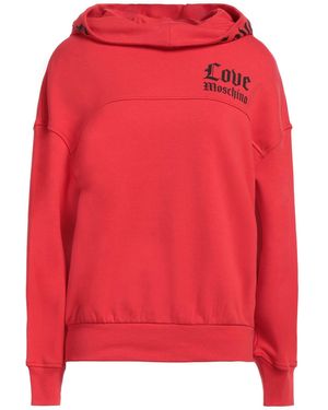Love Moschino Sweatshirt Cotton, Elastane - Red