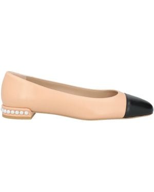 Stuart Weitzman Blush Ballet Flats Leather - Natural