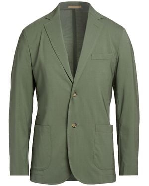 Cruna Light Blazer Virgin Wool, Elastane - Green