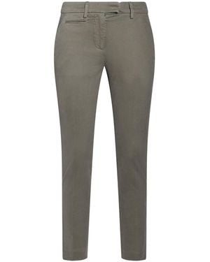 Dondup Trousers Cotton, Elastane - Grey