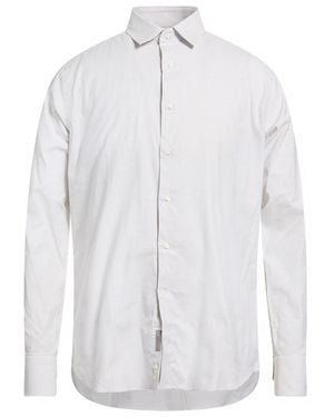 Canali Shirt Cotton, Elastane - White