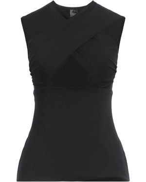 Norma Kamali Top Polyester, Elastane - Black