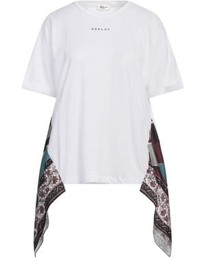 Replay T-Shirt Cotton, Polyester - White